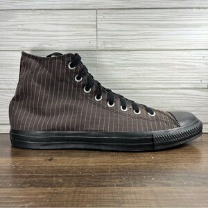 Converse Chuck Taylor All Star High Brown Pinstripe Shoes - M 12 - W 14